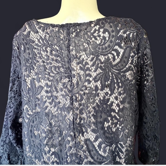 Lane Bryant Black and Gold Midi Dress - Picture 4 of 9